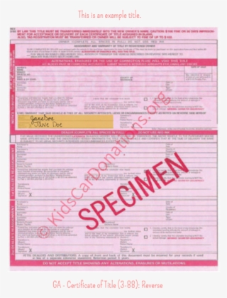 Donate Your Vehicle Below