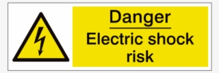 Electric Shock Risk Safety Sign - Safety Sign 230 Volts