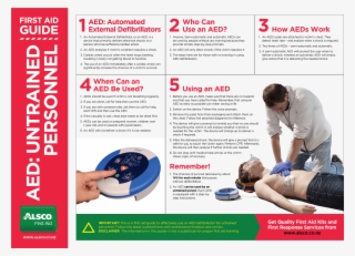 First Aid Illustrated Posters Alsco New Zealand Rh - Use Aed Poster