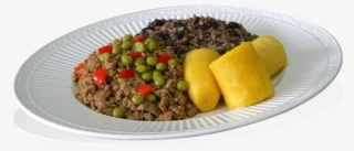 Turkey Picadillo, Brown Rice Moros And Steamed Plantains - Mince And Tatties