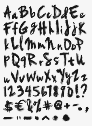 Handmade On Behance Oil Brush Font Is - Alphabet Black Oil Font