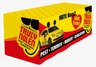 6ft Fitted Table Cloth Truly Nolen Red & Yellow - Truly Nolen