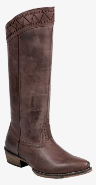 Roper - Roper Brown Embroidered 15" Cowgirl Boots - Snip Toe