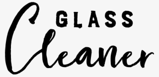 Glass Cleaner Label - Calligraphy