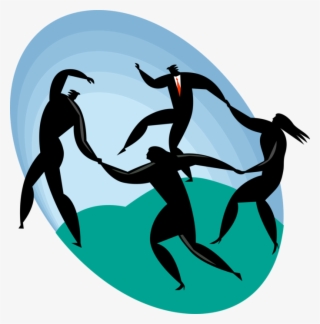 Vector Illustration Of Successful Business Associates