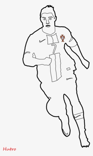 Image Freeuse Library Cristiano Ronaldo Portugual Lineart - Cristiano Ronaldo