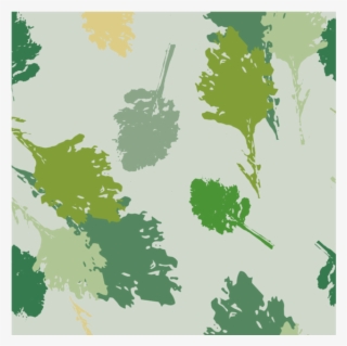 Leaves Pattern Square Coaster - Greeting Card