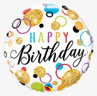 Birthday Glitter Dots - Happy Birthday Glitter