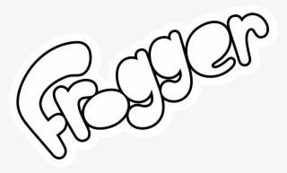 Frogger Logo Black And White - Frogger Logo