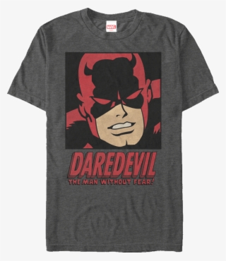 Marvel Daredevil Face T-shirt New Authentic Bb2c0 09c14 - T-shirt: Daredevil- Man Without Fear, 3x3in.