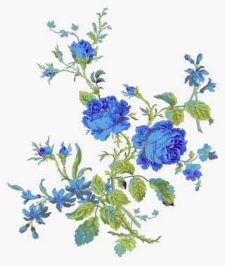Яндекс - Фотки - - Floral Azul - Blue Rose Vintage Png