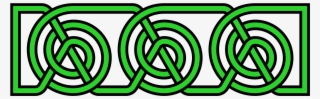 Open - Celtic Knot Green