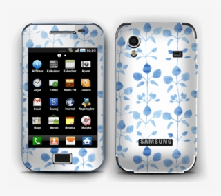 Flores Azules - Case-mate Barely There - Black - For Samsung Galaxy