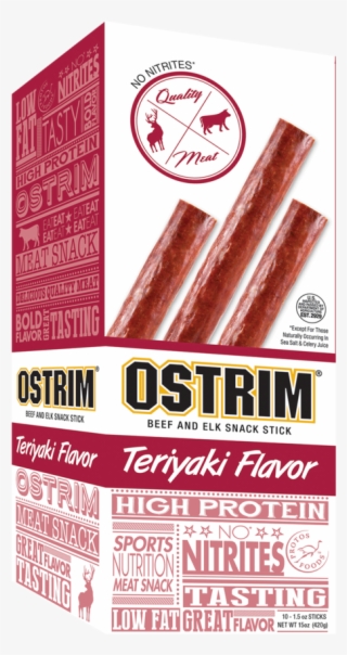 Ostrim Beef & Elk Teriyaki Snack Sticks - Ostrim