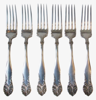 Six Dinner Forks Oneida W - Cutlery