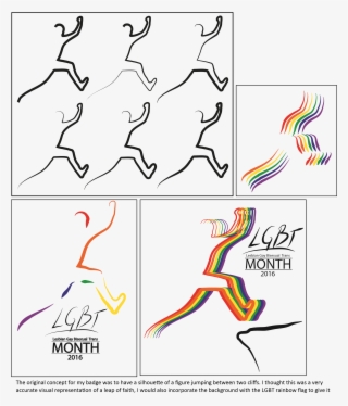 The Original Concept For My Badge Was To Have A Silhouette - Diagram