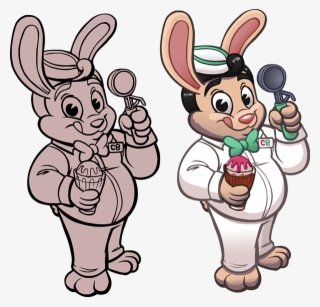 Bunny Boy Mascot, Loosely Inspired By Michigan Restaurant - Cartoon