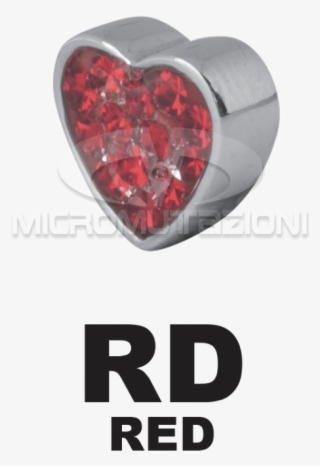 Heart Crystal Tongue Component Ear - Swarovski Ag