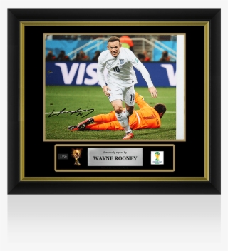 Wayne Rooney Official Fifa World Cup™ Signed And Framed - Wayne Rooney Official England Autographed And Framed