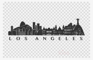 Los Angeles Skyline Clipart Los Angeles Clip Art - Monumentos Do Brasil Vetor