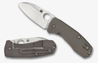 Spyderco Techno 2 Frame Lock Knife Titanium C158tip2 - Spyderco Techno 2