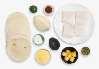 Crispy Cod & Cabbage Slaw Tacos With Avocado, Pineapple - Taco