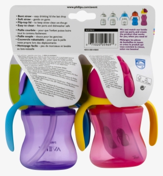 Philips Avent My Bendy Straw Toddler Cup, 7oz, 2 Count - Avent Straw Cup 200ml