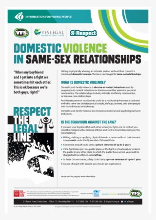 R4respect Yfs Legal Domestic Violence In Same-sex Relationships - B Boys