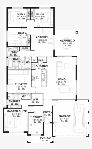 Acclaim Element - 4 Bedroom House Plans