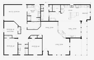 Plain Decoration 4 Bedroom 2 Bath House Plans 4 Bedroom - 4 Bed 2 Bath Floor Plan