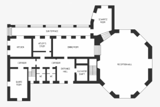 Kehlsteinhaus Ground Floor Plan - Hitler Eagles Nest Floor Plan