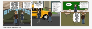 First Day Of School - Cartoon