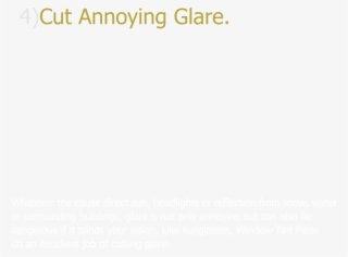 Whatever The Cause Direct Sun,headlights Or Reflection - Glass Water Filter