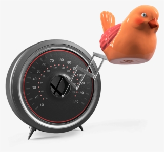 Imagem Ilustrativa De Um Velocímetro Com Cuco - Gauge