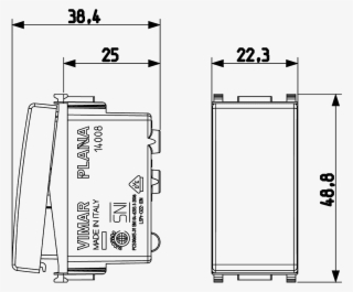 Drawings - Interruttore Bipolare Vimar Plana Collegamento