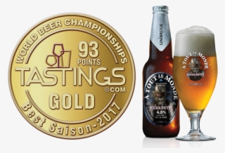 Megadeth À Tout Le Monde Beer 750ml - Megadeth Unibroue À Tout Le Monde Beer Glass 2 Pack