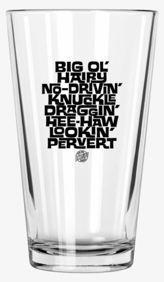 Big Ol' Hairy Pint Glass - Christmas Pint Glass