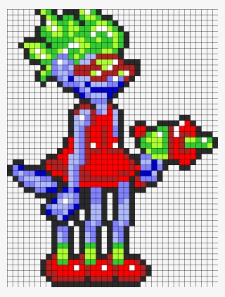 Cookie Clicker Cosmic Grandma Pt 1 Perler Bead Pattern - Cookie Clicker Cosmic Grandma