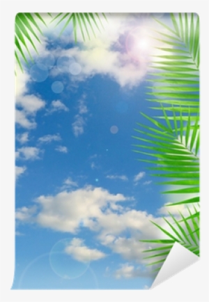 Tropical Background With Lens Flare Effect Wall Mural - Light Switch