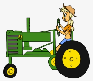 Picture Transparent Stock Aj Driving A By Lorettafox - Cartoon Girl On Tractor