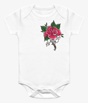 Rose Tattoo Onesie For Mother's Day - Custom Tattoo Rose Pillow Case