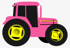 John Deere Clipart Word - Pink Tractor Clipart