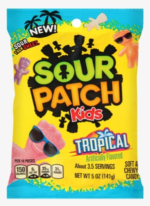 Sour Patch Kids Tropical Soft & Chewy Candy - Sour Patch Tropical Flavors