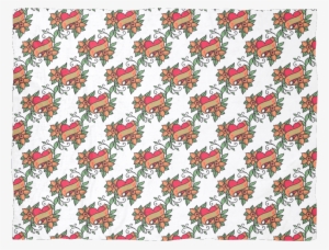 Mom Tattoo Blanket - Yellow And Black Checkered Shorts