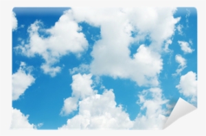 Blue Sky Background With White Clouds Wall Mural • - Cloud