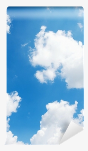 Blue Sky Background With White Clouds Wall Mural • - Cloud