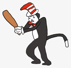 Cat In The Hat Bat Png Banner Free - The Cat In The Hat