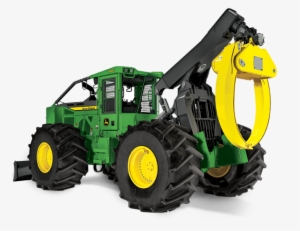 Front View Of The 948l Grapple Skidder Coming Up Over - 948l John Deere Skidder