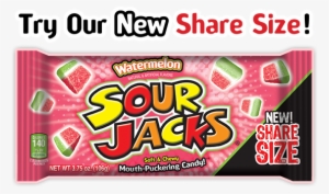 Sour Jacks Candy, Watermelon - 5 Oz