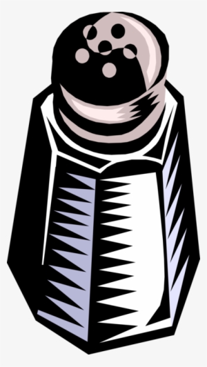 Vector Illustration Of Salt Shaker Condiment Dispenser - Pepper Shaker Clip Art